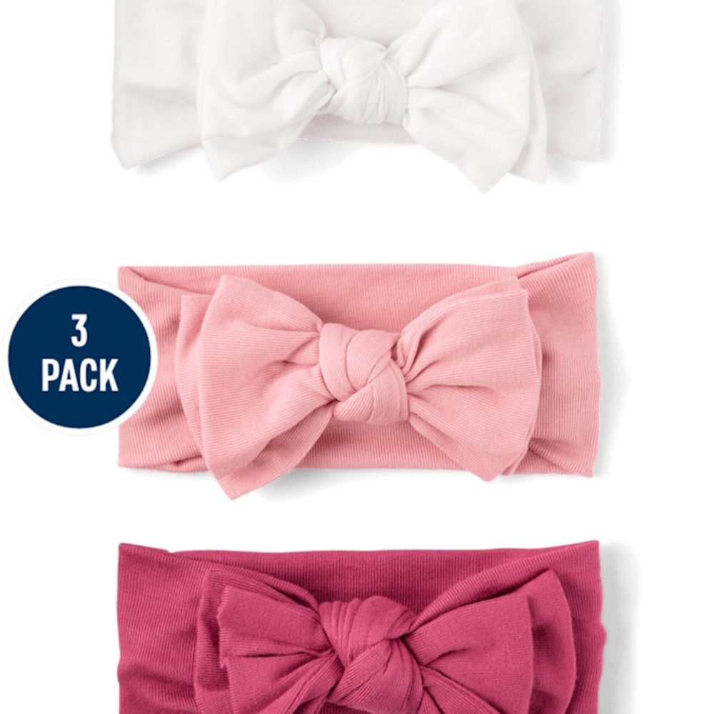 The Children’s Place Baby And Toddler Girl Bow Headwrap 3-Pack - Multi